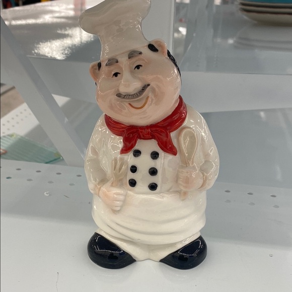 Other - Charming Chef Figurine with Red Scarf